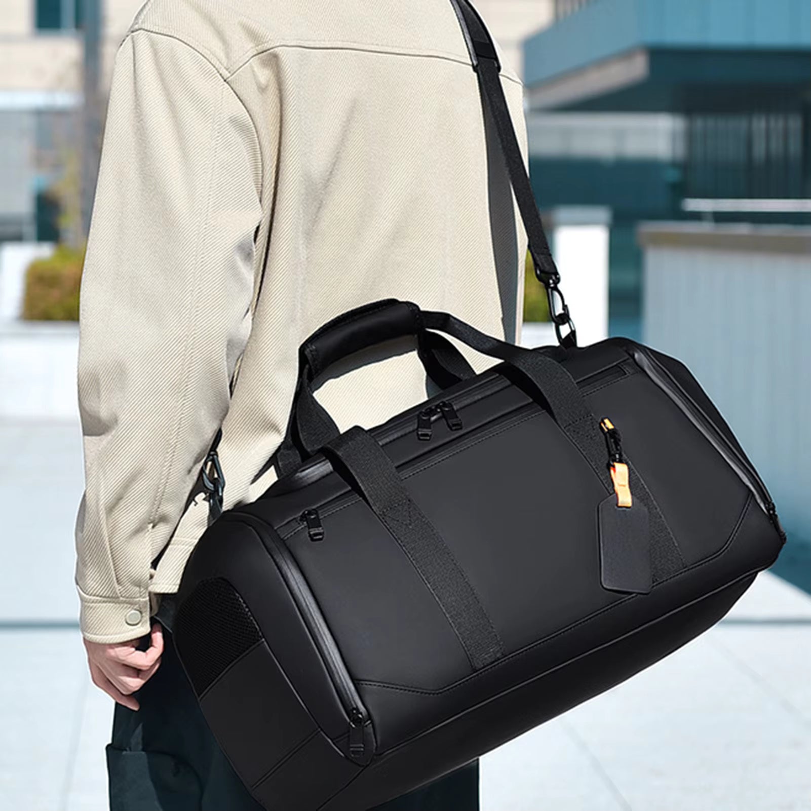 Unisex Large Capacity Travel Duffel Bag - Sports Gym Tote with Multiple Pockets