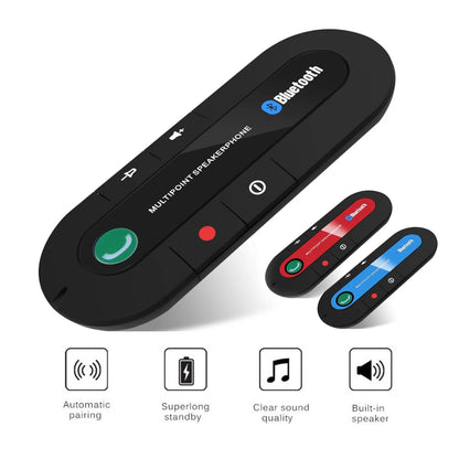 Bluetooth 4.1 hands-free car speakerphone with 20-hour talk time, 2W HD speaker and high-sensitivity microphone – Av8Store AU

