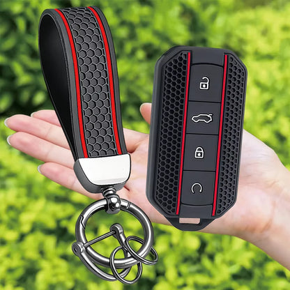 Silicone Car Key Cover – 4 Button for Chery Jaecoo 5 EV, J5 & J7 (2025)