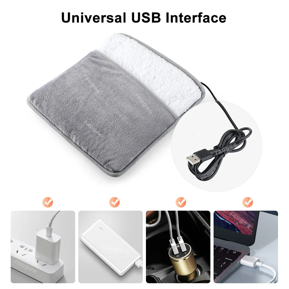 USB Foot Warmer | Soft Plush Heating Pad, Thermal Foot Cover & Washable | Av8Store Australia AEX Av8Store