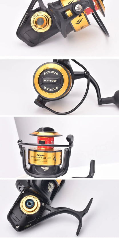 PENN SSVII Spinning Reel 3500 – 13KG Drag, IPX5 Saltwater, HT-100 Carbon Drag, Full Metal Body | Av8store.com.au AEX Av8Store