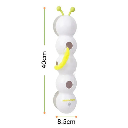 Caterpillar Interactive Cat Toy Motion‑Activated Rechargeable Wack‑A‑Worm Teasing Post AEX Av8Store