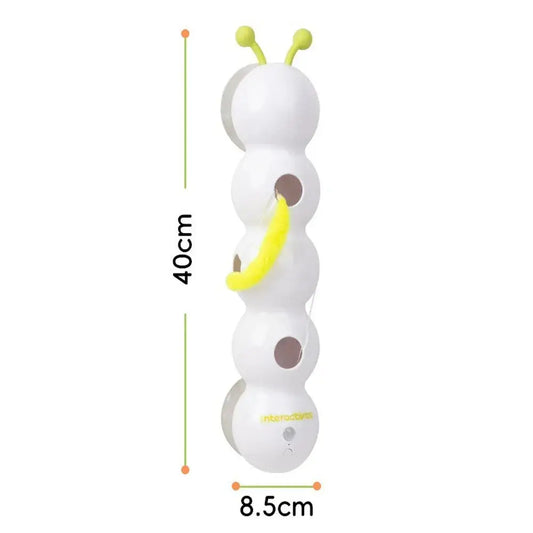 Caterpillar Interactive Cat Toy Motion‑Activated Rechargeable Wack‑A‑Worm Teasing Post AEX Av8Store
