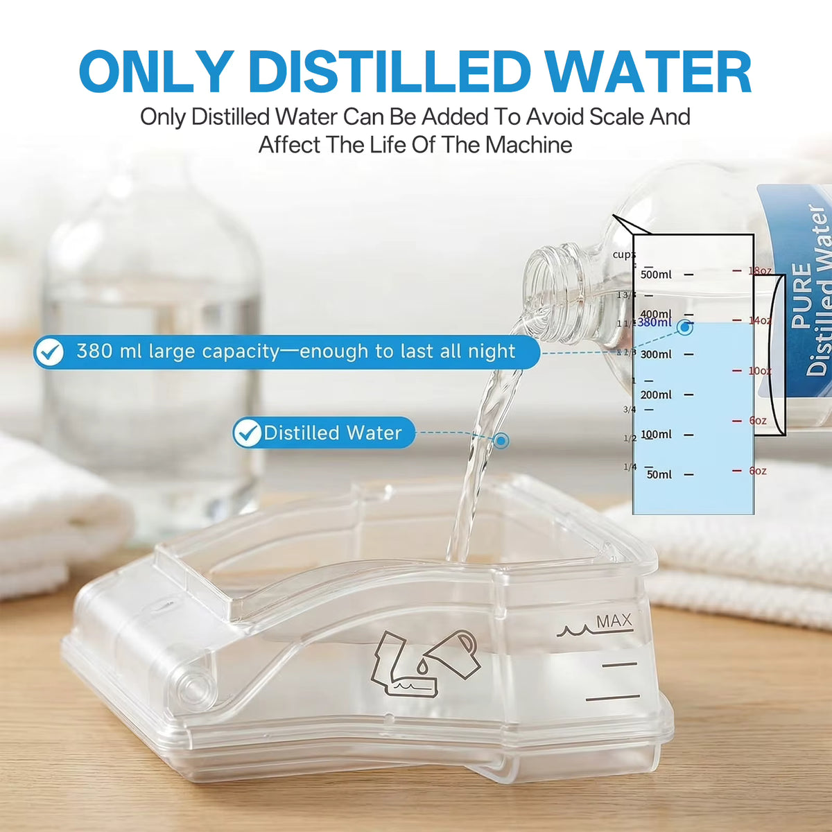 S10 Series Water Chamber Replacement for AirSense 10 AirCurve 10, Humidifier Tank, Filter Cotton Option Available Separately Airsense 10 Av8Store