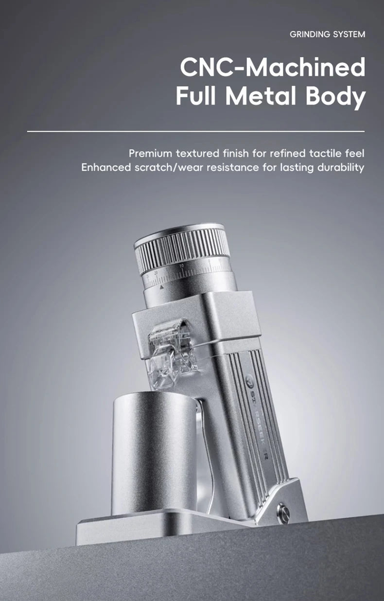 STARSEEKER E55Pro Coffee Grinder | 55mm Titanium Burr | Stepless Espresso Grinder