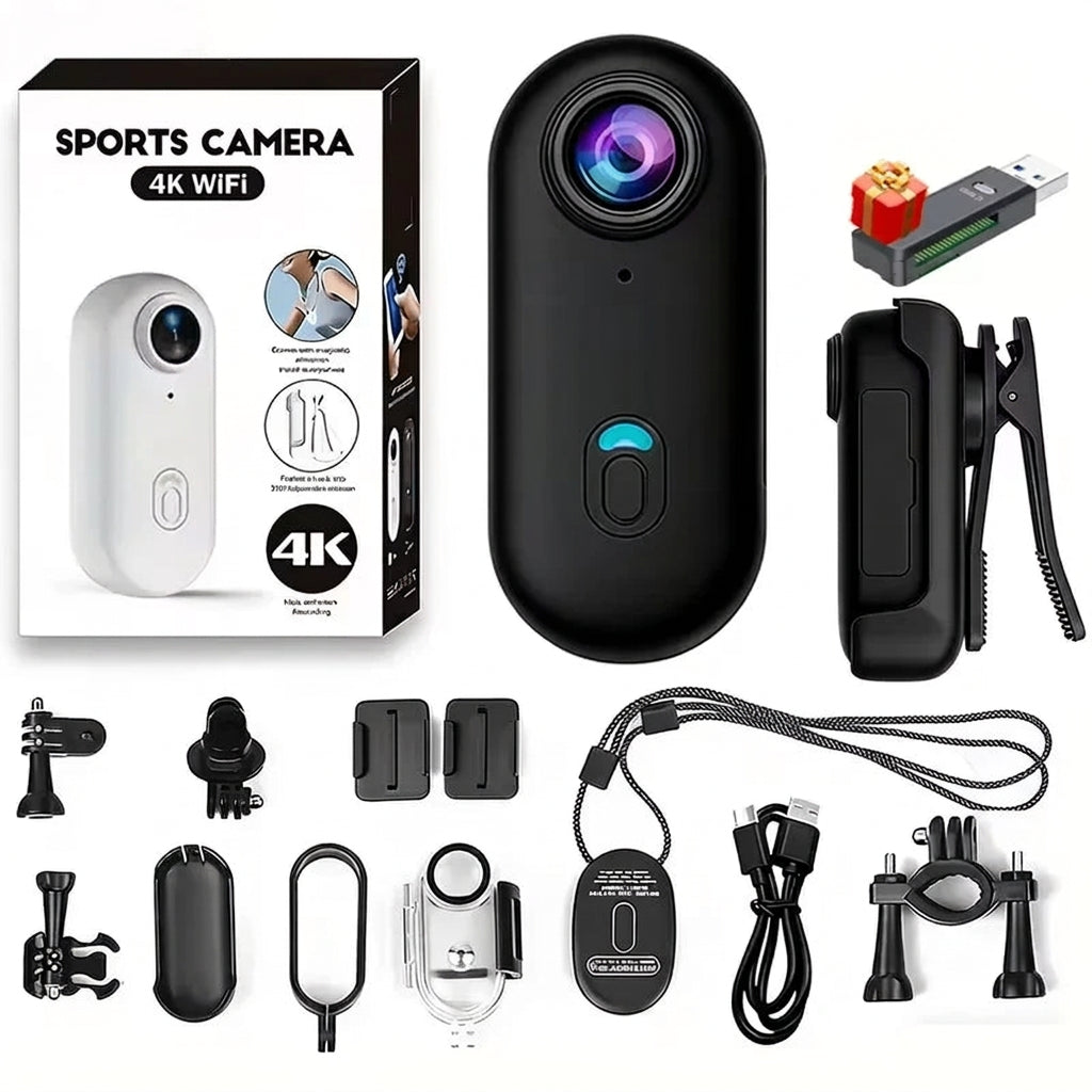 Mini pocket magnetic wearable 4K WiFi action camera