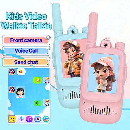 Kids Video Walkie Talkie Set 2-Pack | Rechargeable, HD Screen, 300m Range | Av8Store Australia AEX Av8Store