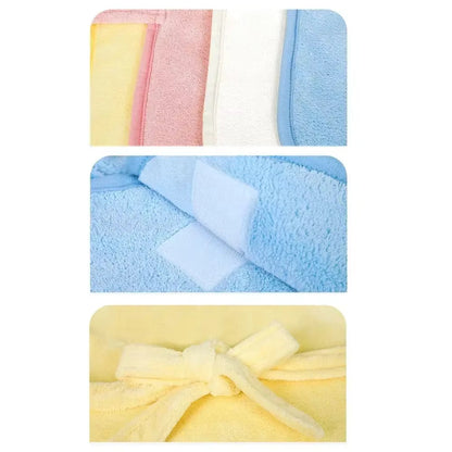 Super Absorbent Hooded Pet Bathrobe & Quick-Dry Towel | Dogs & Cats AEX Av8Store