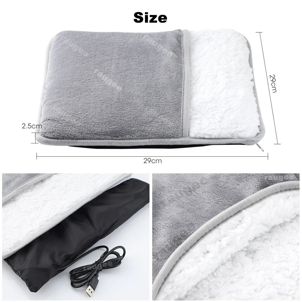USB Foot Warmer | Soft Plush Heating Pad, Thermal Foot Cover & Washable | Av8Store Australia AEX Av8Store