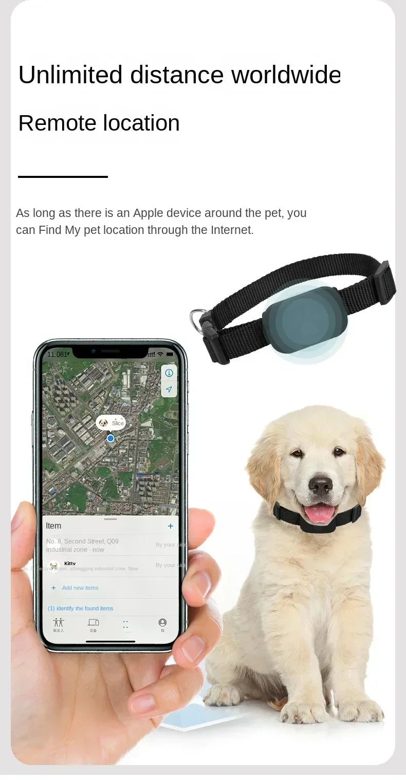 Pet GPS Tracker Collar – Anti-Lost Bluetooth Locator for Cats & Dogs