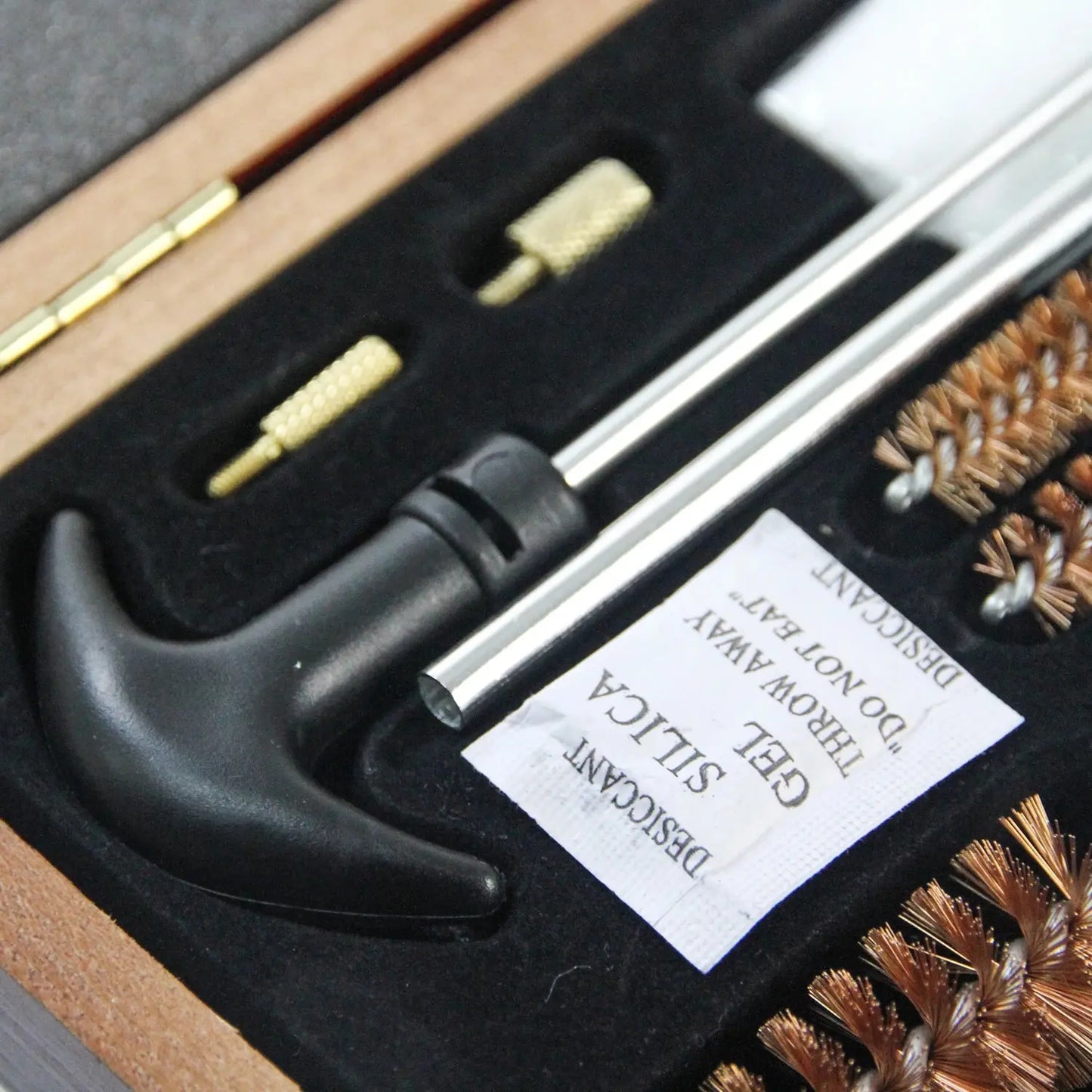 Universal Gun Cleaning Kit Rifle Pistol Shotgun Brush Set in Wooden Storage Box AEX