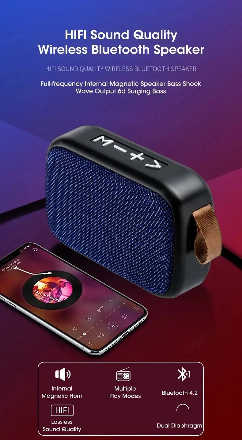 Portable Bluetooth Speaker with FM Radio & MP3 Player – Mini Wireless Speaker