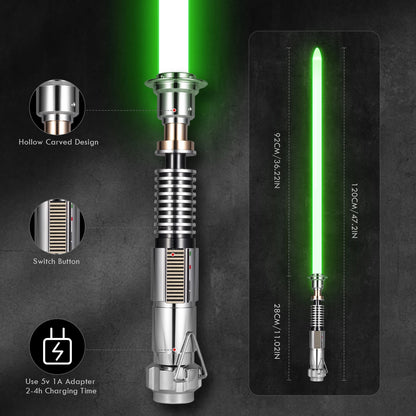 LGT Saberstudio Luke EP8 Lightsaber – XRGB Heavy Duelling Edition (92cm Blade)