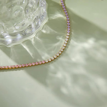 Women's Multicolour Zircon Tennis Bracelet | 18K Gold Plated | Gift for Her AEX Av8Store