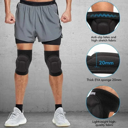 Thick Knee Pads – Work, Gardening & Sports | EVA Foam Cushion | Men & Women | S–XL