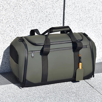 Unisex large capacity travel duffel bag - front view