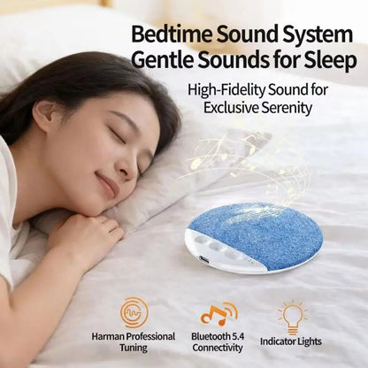 Under-Pillow Sleep Speaker – Bluetooth 5.4, White Noise & Nature Sounds, 48Hr Battery | Slim Sleep Aid