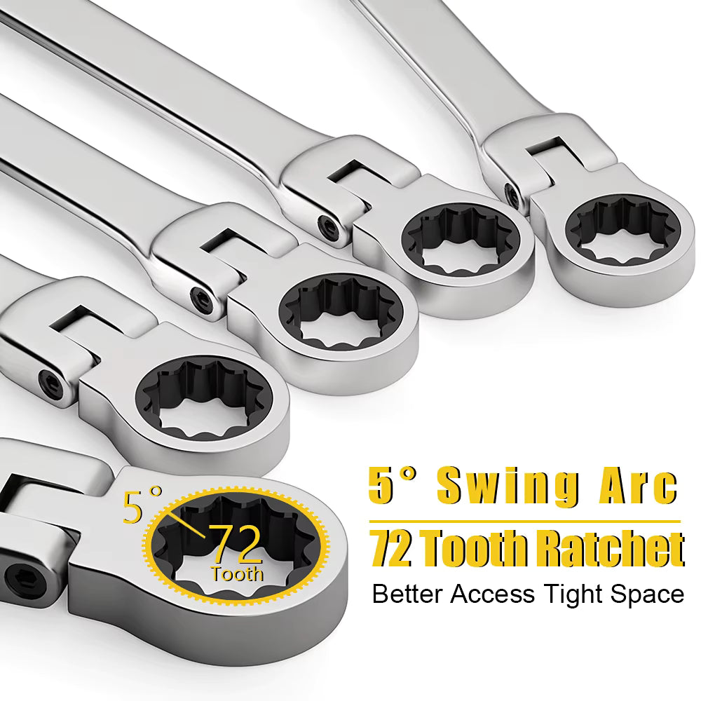Set of ratchets with a focus on design and functionality on a white background