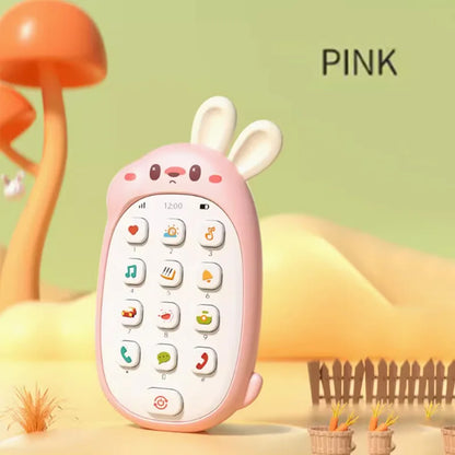 Baby Rabbit Toy Mobile Phone – Chewable Teether, Music Buttons, No‑Battery Early Learning Toy Av8Store Av8Store