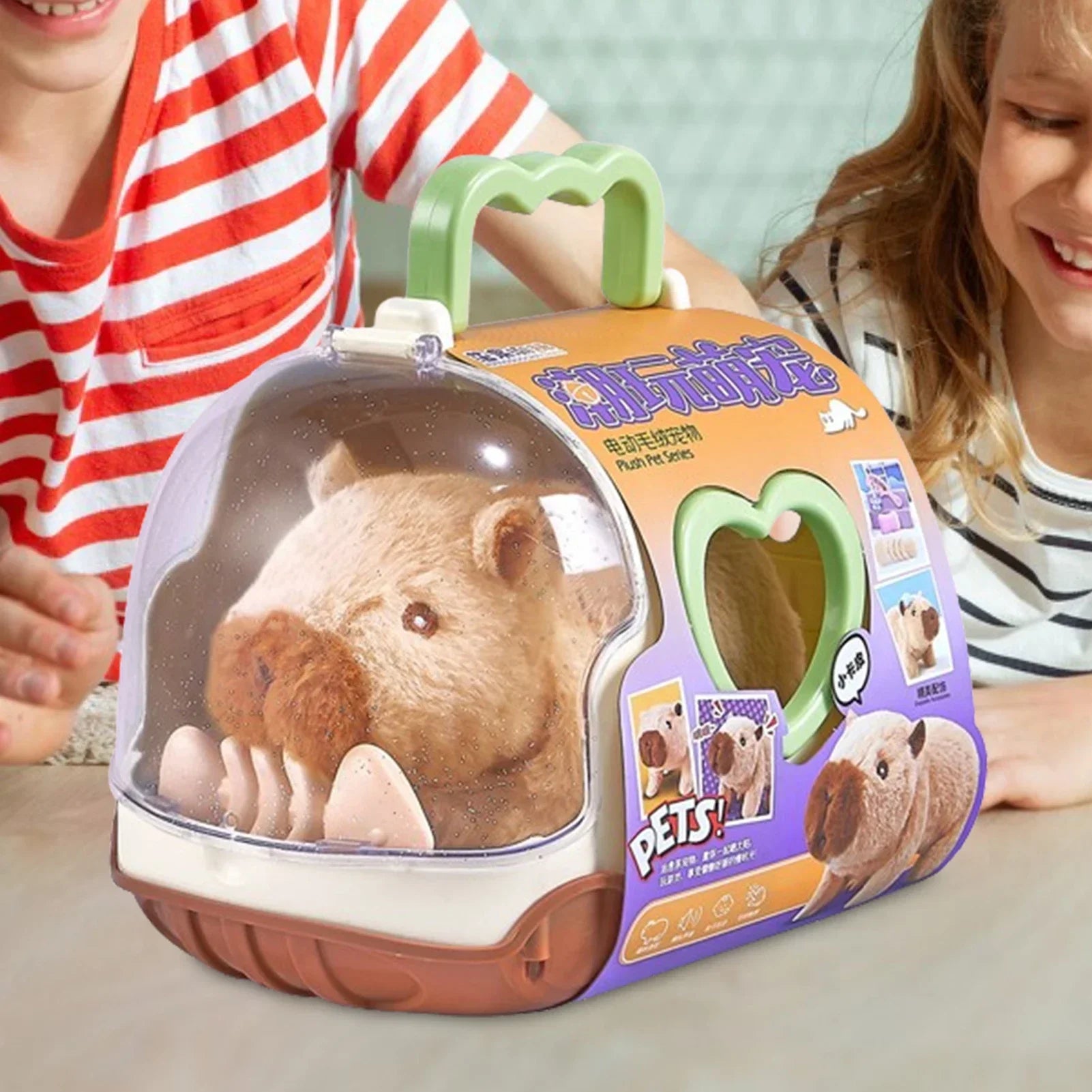 Electric Capybara Walking Plush Toy with Sound | Interactive Kids Gift | Pink & Brown | Av8Store Australia AEX Av8Store