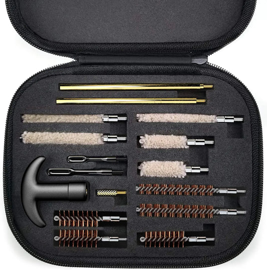 Tactical Pistol Cleaning Kit 16-Piece  | Universal 9mm .22 .357 .38 .40 .44 .45 | Compact Handgun Firearm Set Av8Store Av8Store