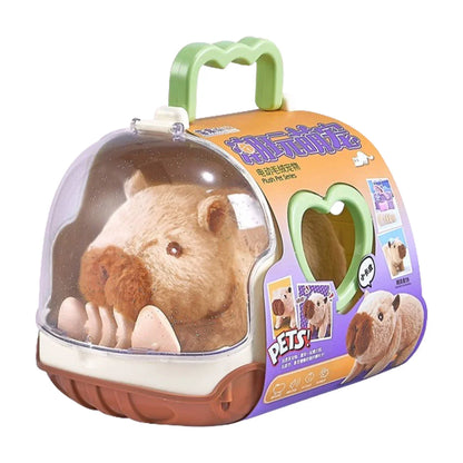 Electric Capybara Walking Plush Toy with Sound | Interactive Kids Gift | Pink & Brown | Av8Store Australia AEX Av8Store