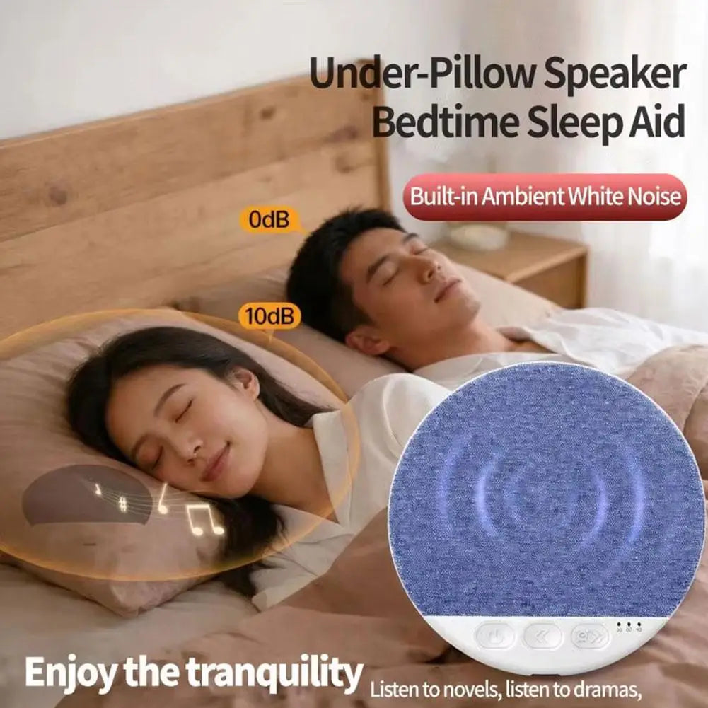 Under-Pillow Sleep Speaker – Bluetooth 5.4, White Noise & Nature Sounds, 48Hr Battery | Slim Sleep Aid