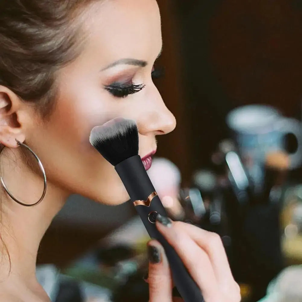 Electric Vibrating Makeup Brush – USB Rechargeable Beauty Tool, Soft Bristles, Portable | Av8store.com.au AEX