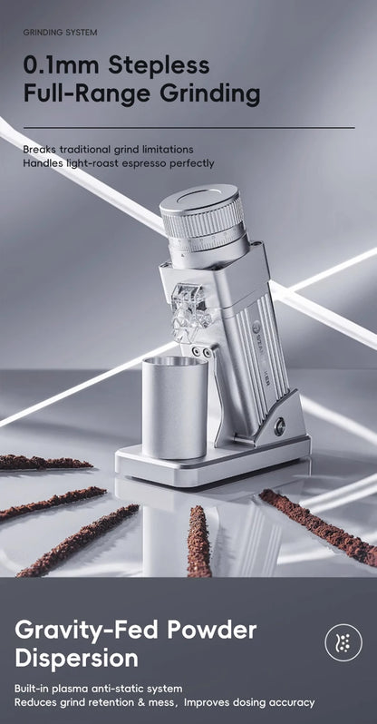 STARSEEKER E55Pro Coffee Grinder | 55mm Titanium Burr | Stepless Espresso Grinder