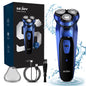 Men's Cordless Rotary Electric Shaver | Triple Blade, Wet/Dry, USB-C Fast Charge