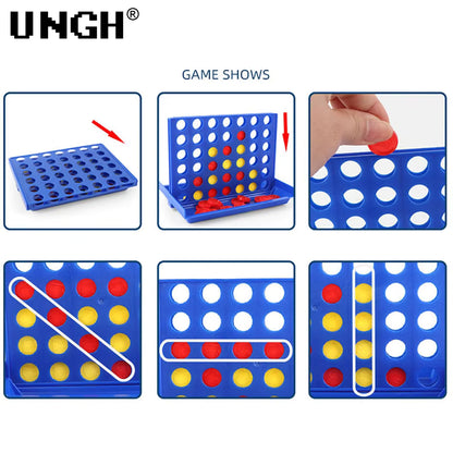 UNGH Four in a Row Connect Game | Classic Family Strategy Board Game