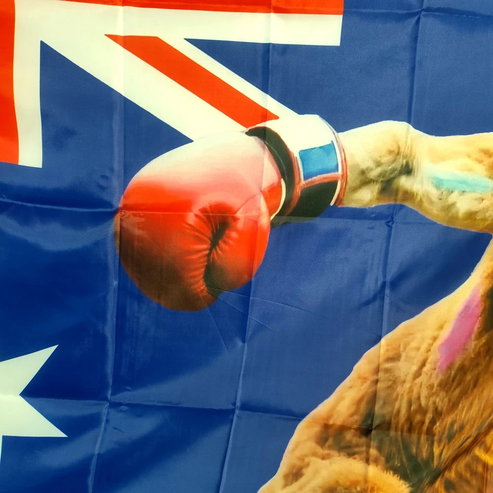 Australian kangaroo flag polyester hanging decor