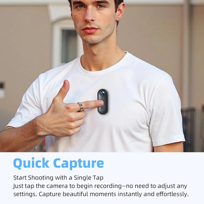 Wearable pocket action camera for chest, helmet and bike use