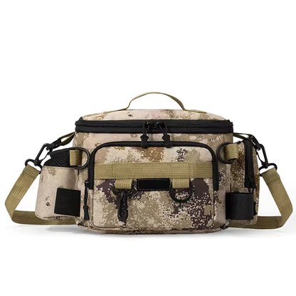 Waterproof Fishing Tackle Bag in Khaki CP, Waist, Shoulder & Crossbody