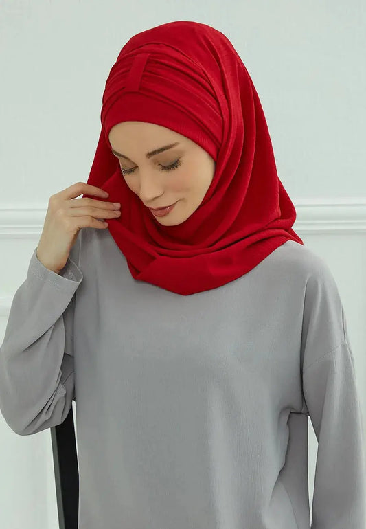 Large Plain Inner Hijab Cap Muslim Headwrap High‑Stretch Voile Ramadan Undercap AEX