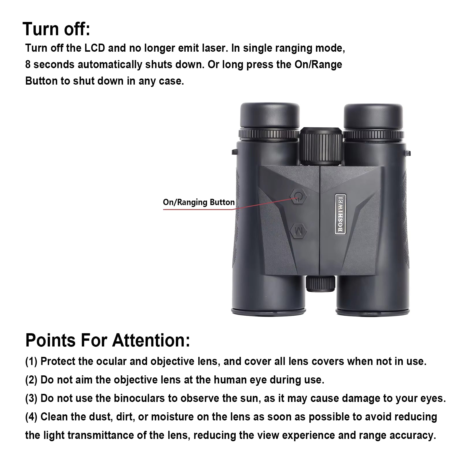 BOSHIWEI 10x42 Laser Rangefinder Binoculars | 1500m Range, IPX5, BAK4 HD Optics | Av8Store Australia AEX Av8Store