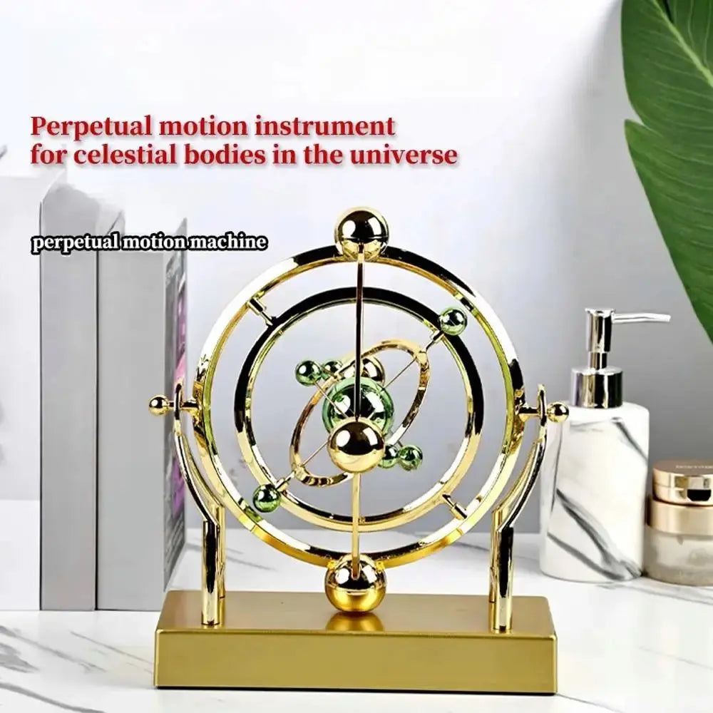 Celestial Orbit Pendulum – Kinetic Art Rotating Sculpture for Desk, Home Office & Study | Av8store.com.au AEX