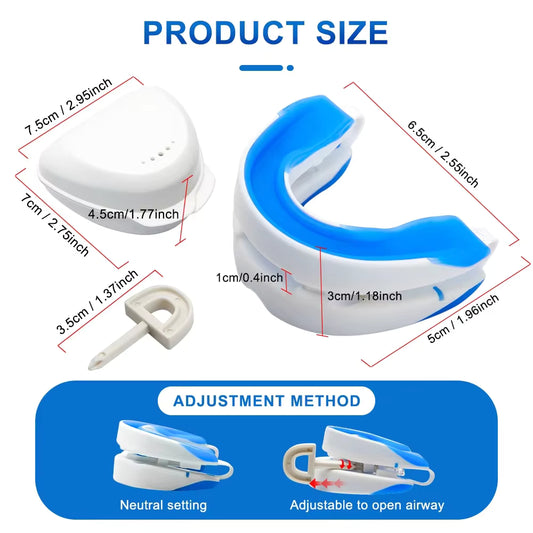2-in-1 Anti-Snoring Mouthpiece & Bruxism Teeth Guard | Boil & Bite Custom Fit | 2 Pack