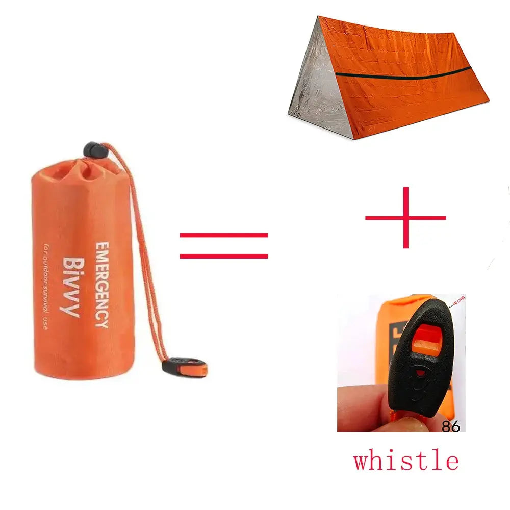 Orange 2 Person Emergency Tent

