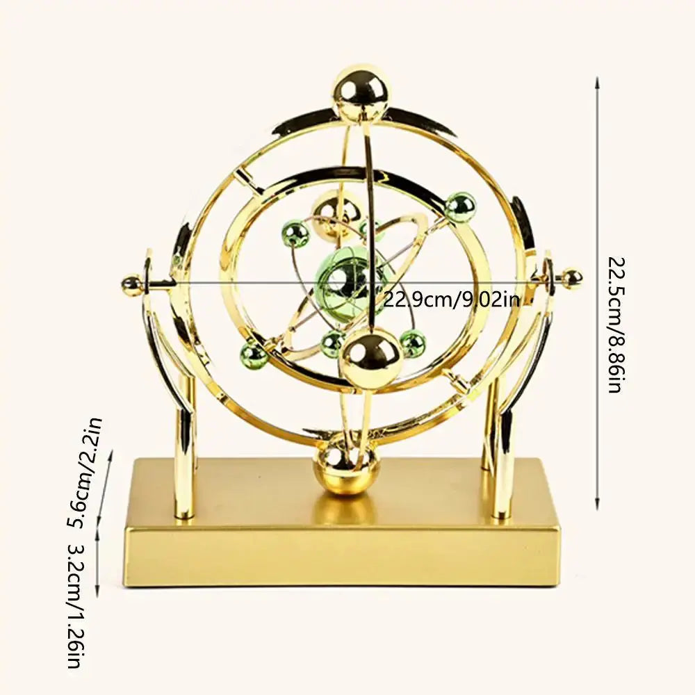 Celestial Orbit Pendulum – Kinetic Art Rotating Sculpture for Desk, Home Office & Study | Av8store.com.au AEX