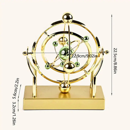 Celestial Orbit Pendulum – Kinetic Art Rotating Sculpture for Desk, Home Office & Study | Av8store.com.au AEX