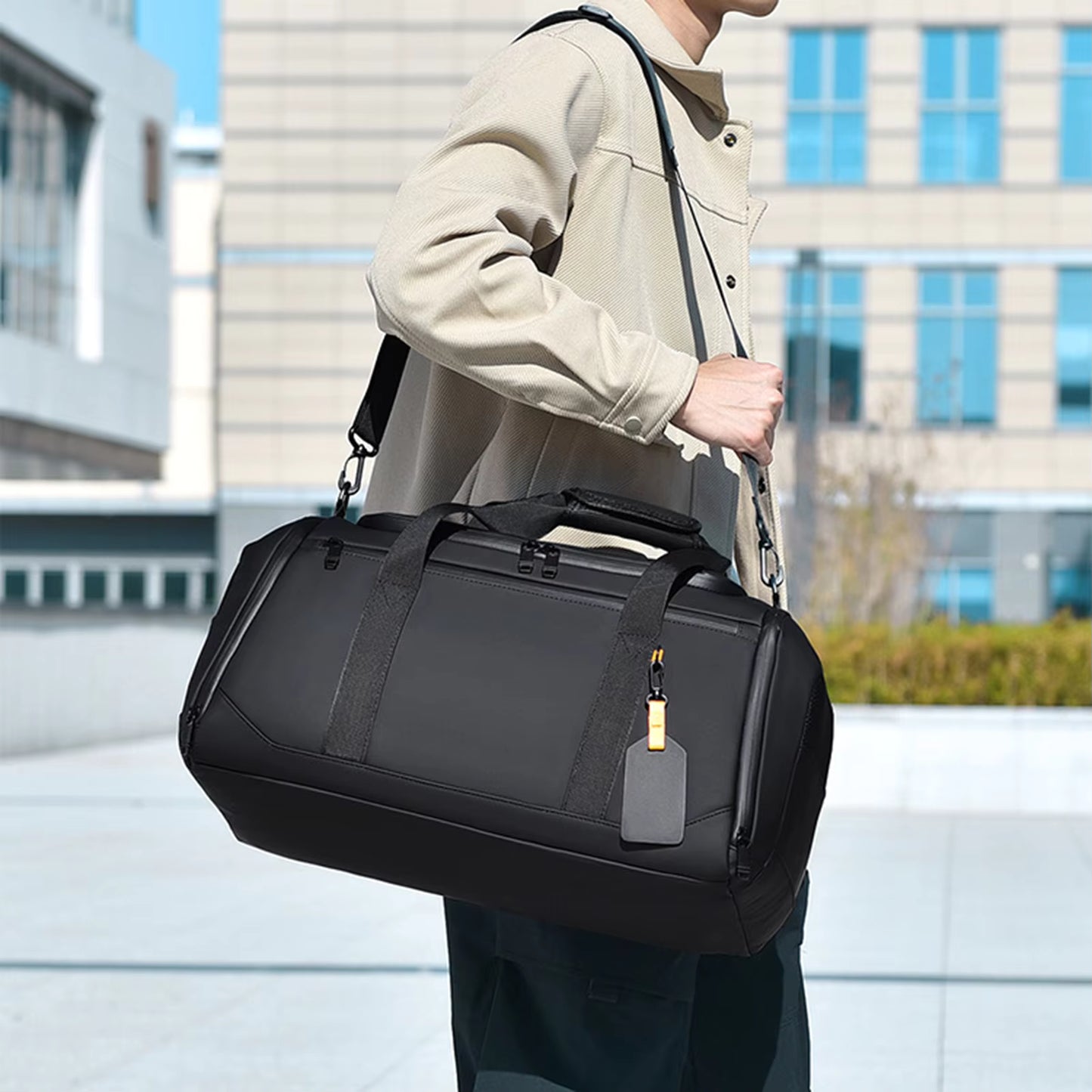Unisex Large Capacity Travel Duffel Bag - Sports Gym Tote with Multiple Pockets