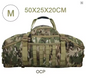 Av8Store tactical duffle bag backpack in OCP camouflage, M size 50 x 25 x 20cm, with Molle webbing and carry handle