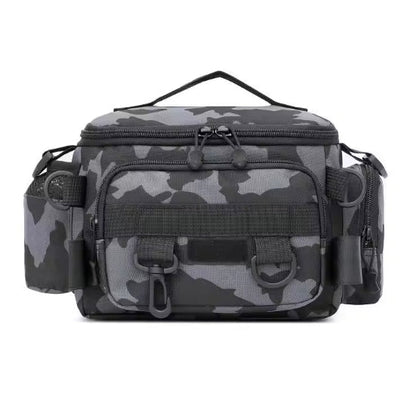 Waterproof Fishing Tackle Bag – 4-Way Wear, Rod Holder & Multi-Pocket | Waist, Shoulder & Crossbody AEX Av8Store
