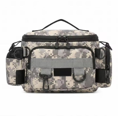 Waterproof Fishing Tackle Bag – 4-Way Wear, Rod Holder & Multi-Pocket | Waist, Shoulder & Crossbody AEX Av8Store