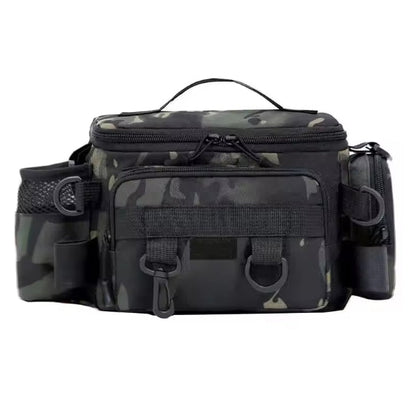 Waterproof Fishing Tackle Bag – 4-Way Wear, Rod Holder & Multi-Pocket | Waist, Shoulder & Crossbody AEX Av8Store
