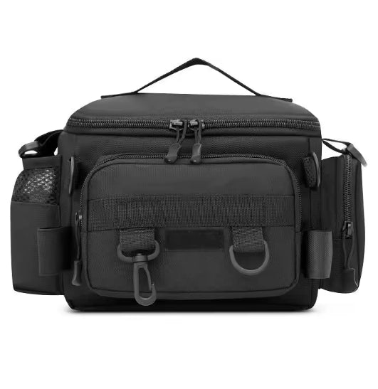 Waterproof Fishing Tackle Bag – 4-Way Wear, Rod Holder & Multi-Pocket | Waist, Shoulder & Crossbody