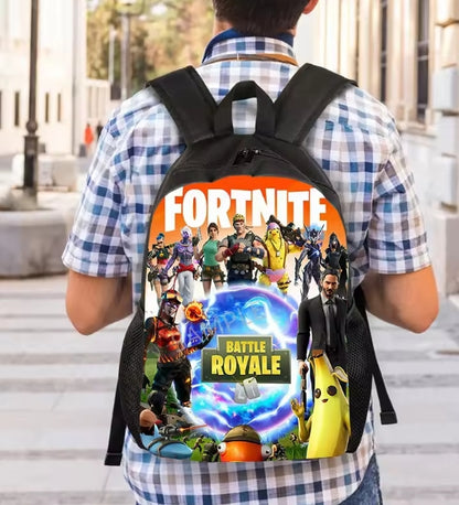 Kids 15-Inch Gaming Cartoon School Backpack – Lightweight | Boys & Girls Ages 5–8
