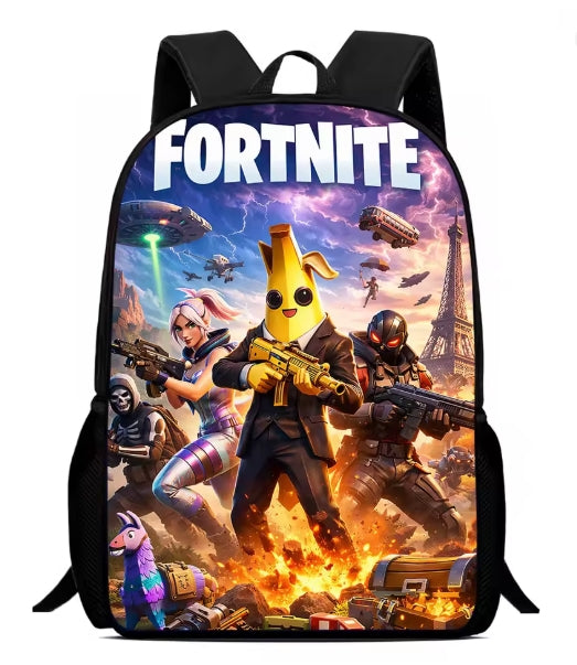 Kids 15-Inch Gaming Cartoon School Backpack – Lightweight | Boys & Girls Ages 5–8