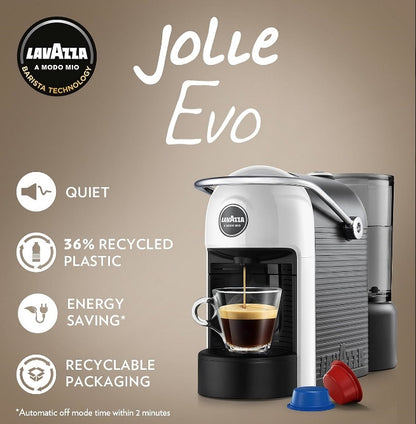 Lavazza A Modo Mio Jolie EVO Capsule Coffee Machine | Black | Espresso & Lungo